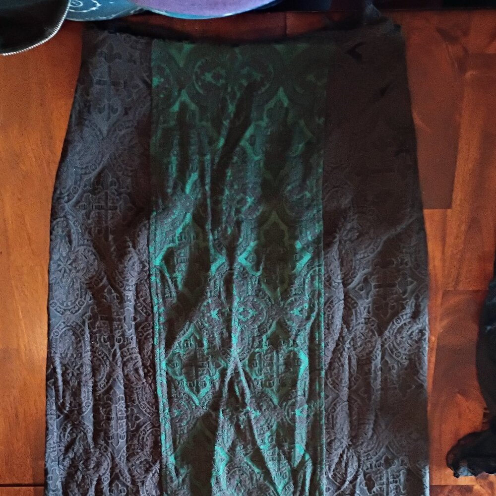 Morbid Threads Vintage 90's Brocade Panel Skirt